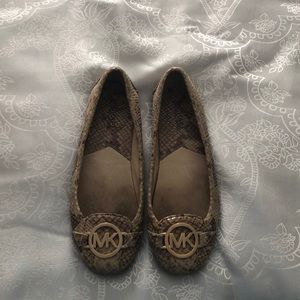 Michael Kors snakeskin flats